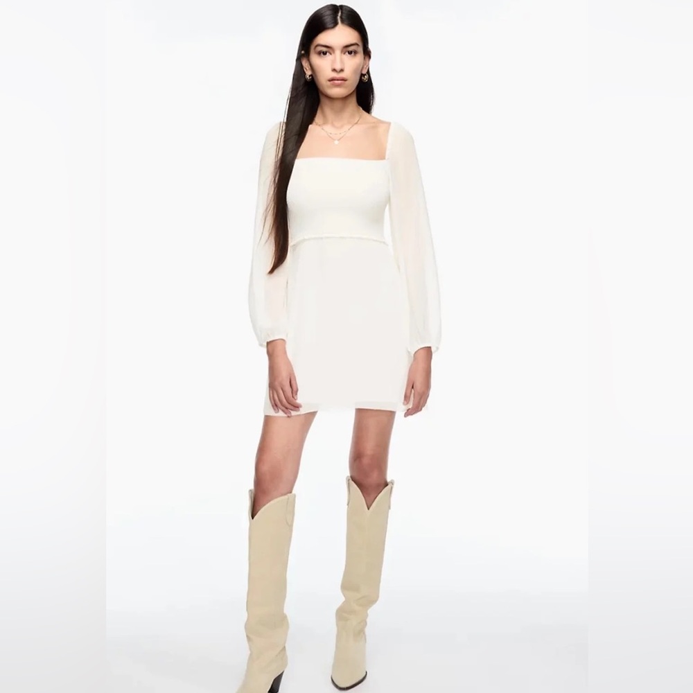 Aritzia Villa mini dress in white